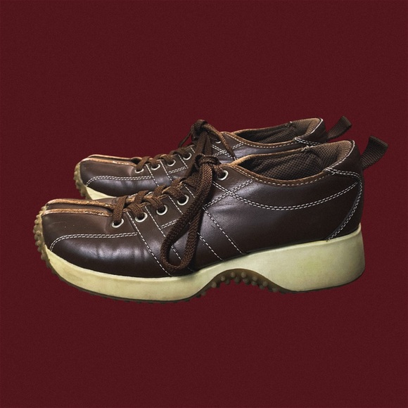 Steve Madden vintage brown leather sneakers - Picture 1 of 6